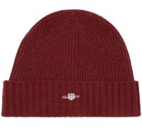 GANT Gorro Unisex de Lana Shield, Plumped Red, Talla única