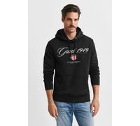 GANT Graphic Hoodie Black Talla: 3XL | Sudaderas con Capucha Outlet | Hombre | Negro