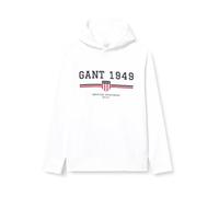 GANT Graphic Hoodie Sudadera con Capucha, Fuente de Huevo, XXL para Hombre