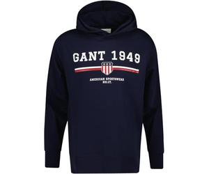 GANT Graphic Hoodie Sudadera con Capucha Hombre (Pack de 1)