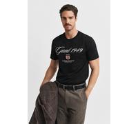 GANT Graphic Ss T-shirt Black Talla: L | Camisetas Básicas Outlet | Hombre | Negro
