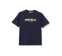 GANT Graphic SS T-Shirt Camiseta, Azul Noche, 176 para Niños