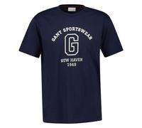 GANT Graphic SS Tshirt Camiseta, Azul Noche, XL Hombres