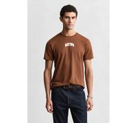 GANT Graphic Ss Tshirt Mahogany Brown Talla: L | Camisetas Básicas Outlet | Hombre | Marrón