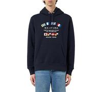 GANT Graphic Sweat Hoodie Sudadera con Capucha, Azul Noche, XL para Hombre