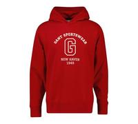 GANT Graphic Sweat Hoodie Sudadera con Capucha, Rojo rubí, L para Hombre