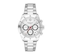 GANT Greenfield G202001 - Reloj cronógrafo para Hombre, Acero Inoxidable, Esfera Blanca, 41 mm, Cuarzo, 10 ATM