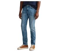 GANT Hayes Jeans Pantaln de Vestir, Mid Blue Worn In, 30W / 36L para Hombre