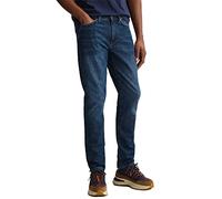 GANT Hayes Jeans Pantalón de Vestir, Dark Blue Worn In, 31W / 34L para Hombre