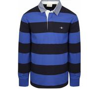 Gant Heavy Rugger Shield Polo Shirt Stripes Navy - Hombre - Ropa, turquesa, XL