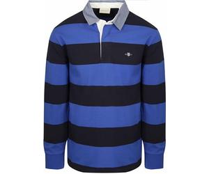 Gant Heavy Rugger Shield Polo Shirt Stripes Navy - Hombre - Ropa, turquesa, XL