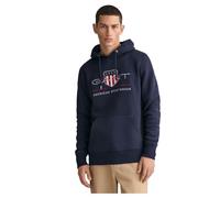 GANT Herren Archive Shield - Sudadera con Capucha, Noche Azul, XXL