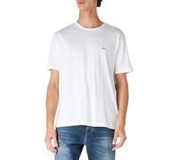 GANT Camiseta con Escudo Impreso, Blanco, S Hombres