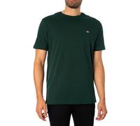 GANT Hombre Camiseta con Escudo Normal, Tartan Green, S