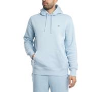 GANT Hombre Escudo Regular Sudadera con Capucha, Fresh Blue, M