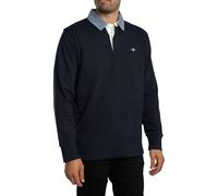 GANT Reg Chambray Heavy Rugger Camiseta, Azul Noche, XXL Hombres
