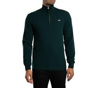 GANT Superfine Lambswool Half Zip Suéter pulóver, Tartán Green, M para Hombre