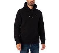 GANT Hombre Regular Sudadera con Capucha, Black, XXL