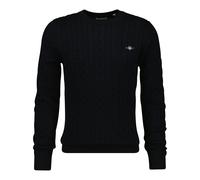 GANT Hombre Stirckpullover - Algodón Cable C-Neck, de Punto, Cuello Redondo,