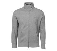 GANT Hombre Sudadera con Cremallera Y Escudo Normal, Grey