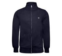 GANT Hombre Sudadera con Cremallera Y Escudo Normal, Grey