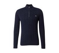 GANT Cotton Cable Half Zip S Azul