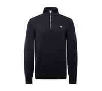 GANT Casual Cotton Halfzip Suéter, Black, XL para Hombre