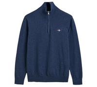 GANT Jersey Casual de algodón con Media Cremallera para Hombre, Dark Jeansblue Melange., L