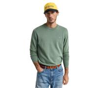 GANT Jersey clásico de algodón con Cuello en C para Hombre, Kalamata Green, L