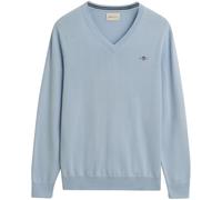 GANT Jersey clásico de algodón con Cuello en V para Hombre, Azul (Fresh Blue), XXL