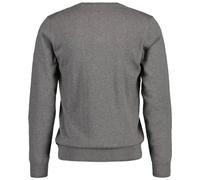 GANT Jersey clásico de algodón con Cuello en V para Hombre, Color Gris Oscuro Jaspeado., L