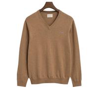 GANT Jersey clásico de algodón con Cuello en V para Hombre, Mezcla de Arena, L