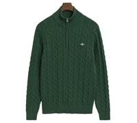 Gant Jersey de algodón con Media Cremallera para Hombre (1 Unidad), Verde Bosque, XL