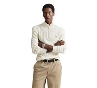GANT Jersey de algodón con Media Cremallera para Hombre, Crema, L