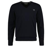 GANT Jersey de Hombre - Classic Algodón V-Neck, Suéter de Punto, Cuello Pico, B