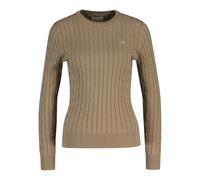 GANT Jersey elástico de algodón con Cuello en C para Mujer, Color Beige., XS