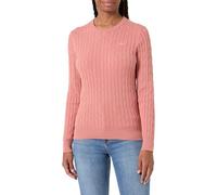 Gant Jersey elástico de algodón con Cuello en V para Mujer, Ladrillo Faded, XS