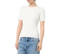GANT Jersey elástico de algodón para Mujer con Cuello en C, Fuente de Huevo., S