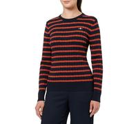 Gant Jersey elástico de algodón para Mujer con Cuello en C, Moderno Rust, L