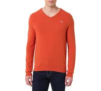 GANT Jersey extrafino de Lana de Cordero para Mujer, Deep Orange, XL
