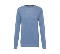 GANT Algodón Pique C-Neck Suéter, Denim Blue Mel, L para Hombre