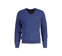GANT Extrafina Lana de Cordero con Cuello en V Suéter pulóver, Stone Blue Melange, XL para Hombre
