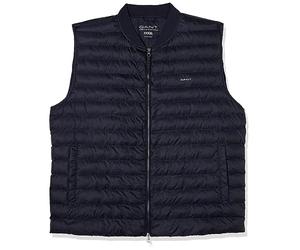 GANT Light Padded Bomber Vest Chaqueta, Evening Blue, XL para Hombre