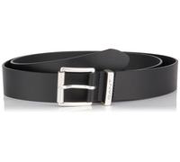 GANT Logo Leather Belt Cinturón, Negro, Talla única Unisex Adulto