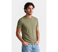 GANT Logo T-shirt Dry Herb Green Talla: XL | Camisetas Básicas Outlet | Hombre | Verde