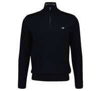 GANT Media Cremallera de algodón clásico, Azul Noche, XL