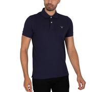 Gant Mens Polo Shirts Casual Manga Corta Trabajo Tee Transpirable Top Algodón