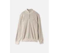 GANT Micro Textured Cotton Half Zip L Beige