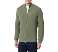 GANT Micro Textured Cotton Zip Cardigan Suéter cárdigan Hombre (Pack de 1)