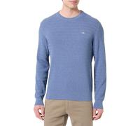 GANT Mini Cable C-Neck, Denim Blue Melange, M